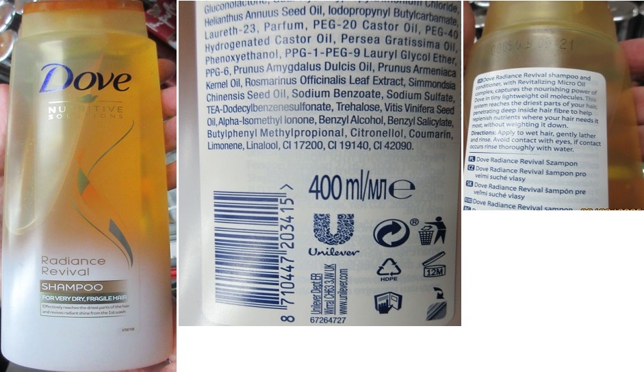 Šampon Dove, NUTRITIVE SOLUTIONS, Radiance Revival, SHAMPOO: Fotografie