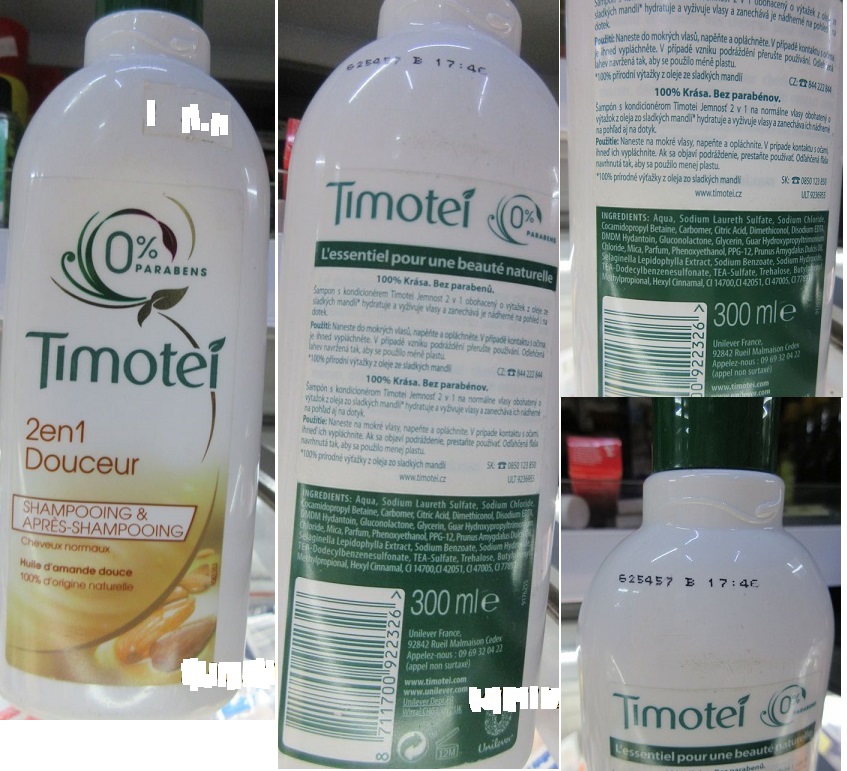 Timotei, 2en1 Douceur, SHAMPOOING & APRÉS-SHAMPOOING: Fotografie