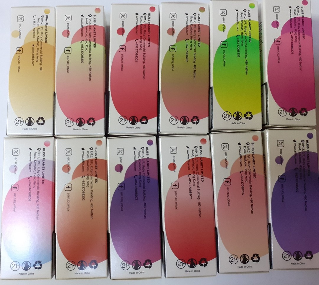 Náhradní náplň do elektronické cigarety ELFLIQ, nic salts, e-liquid, různé příchutě: Fotografie č. 5