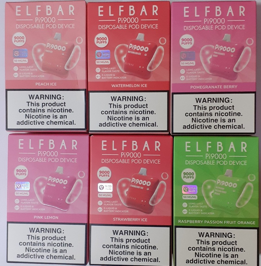 Jednorázová el. cigareta ELFBAR Pi9000, disposable pod device, různé příchutě: Fotografie č. 1