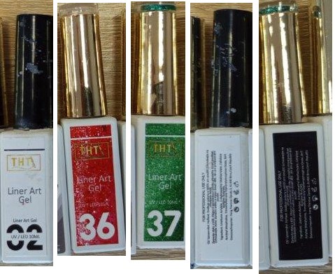 Lak na nehty Liner Art Gel, THT, UV/LED 10ML, 02, 36, 37: Fotografie